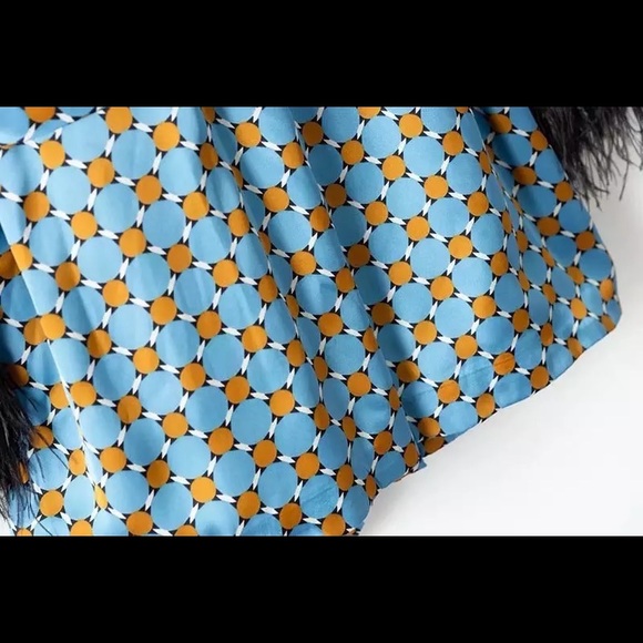 Blue printed kimono jacket - Picture 6 of 13